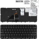 Laptop Replacement Keyboard for HP Folio 13 13-1000 13-2000 Glossy Frame Black (Backlit)
