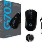 Logitech Lightspeed Wireless Gaming Mouse G703 with HERO 16K Sensor - Black - 910-005641
