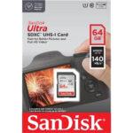 SanDisk Ultra SDXC 64GB UHS-I card 140MB/s Class 10 UHS-I Card – SDSDUNB-064G-GN6IN