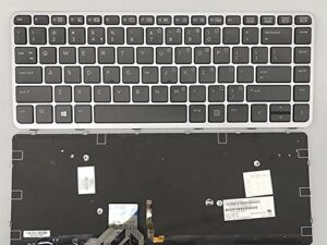 New Keyboard for HP EliteBook Folio 1040 G1 1040 G2 Series US Layout P/N: HP EliteBook Folio 1040 G1 1040 G2 MP-13A13INJ442 736933-D61 Black with C Shell, with Frame, Backlight