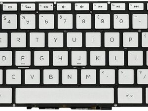 Replacement Backlit Keyboard Compatible with HP Pavilion X360 14-BA 14M-BA 14M-CF 14-BA 14-BW 14-BF 14-BS Series 14M-CF0020UR 14-BF040WM 14M-BA013DX 14-BW010NR Laptop Silver Layout