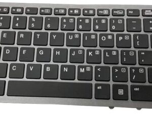 Replacement Keyboard for HP EliteBook 840 G1 G2 850 G1 G2 HP ZBook 14 Mobile Workstation Series Laptop Silver Frame Without Pointer and Backlight