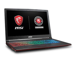 MSI GP63 Leopard-077 15.6" Performance Gaming Laptop i7-8750H (6 cores), NVIDIA GeForce GTX 1060 6G, 256GB NVMe SSD + 1TB HDD, 16GB RAM, Win 10, VR Ready, RGB KB