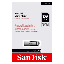 SanDisk Ultra Flair 3.0 USB Flash Drive 128GB-SDCZ73-128G-G46