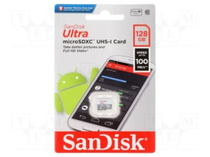 SanDisk MicroSD CLASS 10 100MBPS 128GB without Adapter – SDSQUNR-128G-GN6MN