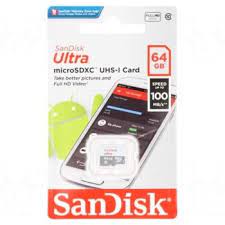 SanDisk MicroSD CLASS 10 100MBPS 64GB without Adapter – SDSQUNR-064G-GN3MN
